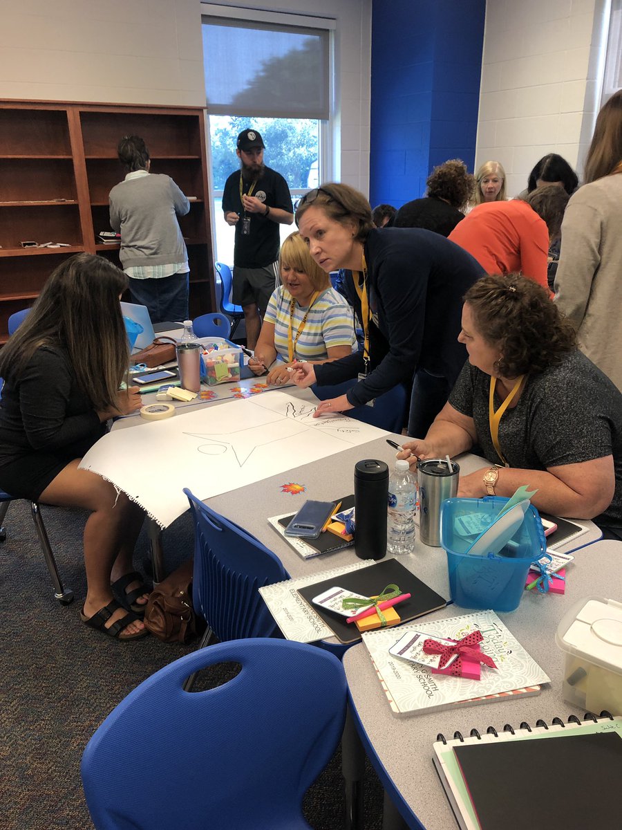 hbarron25's tweet photo. It was a great first day back with our TG Smith Teachers! Deep discussions about mindset and culture were had by all! @Smith_Stallions https://t.co/xY2bCsjZvq