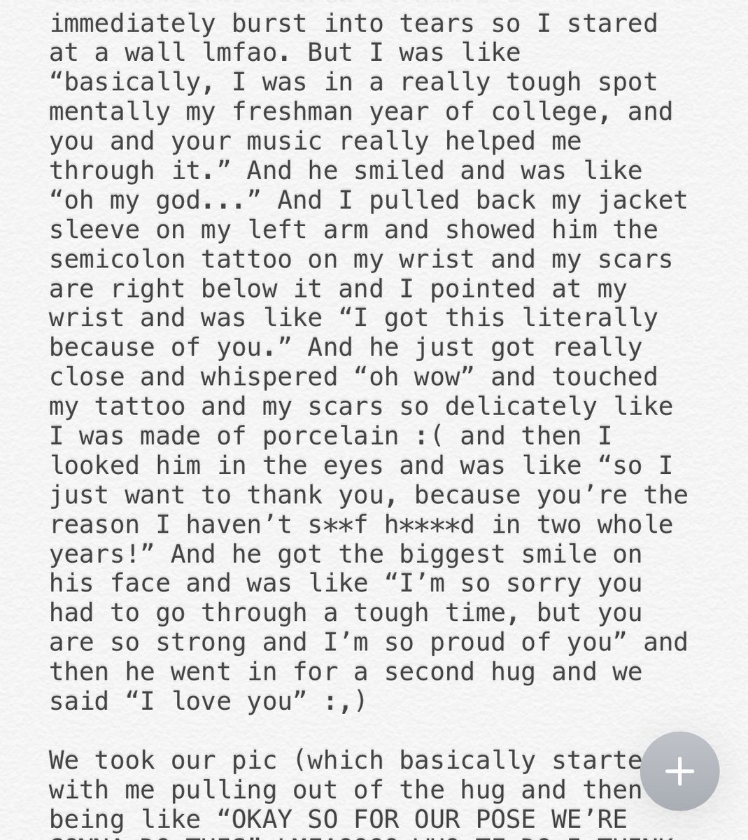 fineIineeiIish's tweet photo. aight in full detail, here’s the story of the time i told @thegreatkhalid how much he means to me last weekend❤️ https://t.co/PfHyj2lKA1