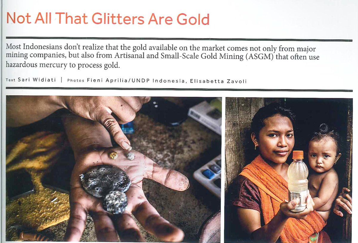 UNDPIndonesia's tweet photo. Our GOLD-ISMIA project aims to reduce and eliminate mercury emissions from artisanal and small-scale gold mining activities. 

Read @NOW_Jakarta's online and print coverage on our recent #SDGTalks at @MuseumMACAN. 👉https://t.co/HQrwksnnQH https://t.co/wFQ3FYpi2r
