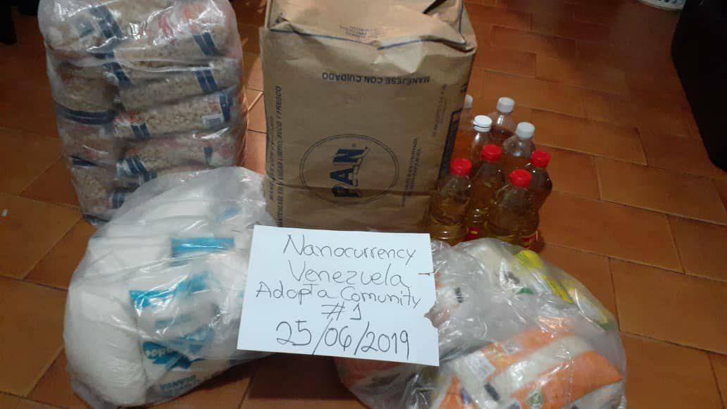 wol5566's tweet photo. $Nano #AdoptACommunity project by Lucho strikes back!
134.8577 NANOS used to buy 120 kg of food, helping 10 families to survive #Venezuela dictatorship.
More info in Reddit: https://t.co/IqtRWYqFjw https://t.co/rMJzioqNQ4
