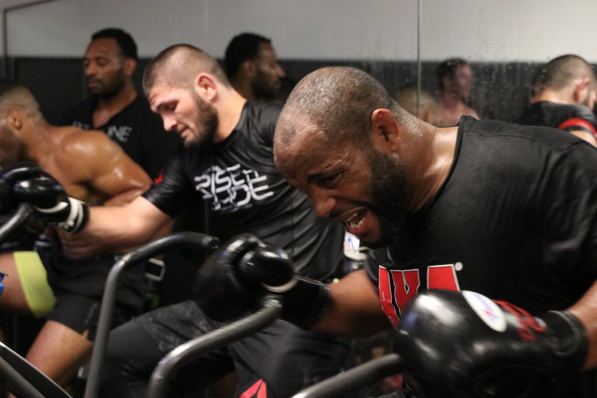 “Hard work, works” @TeamKhabib @dctonga43 #WeareAKA #andstill #ufc241 #ufc242