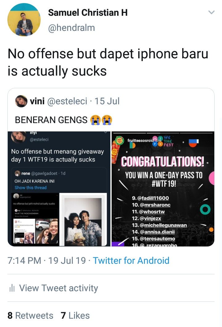 Samuel Christian tweet media