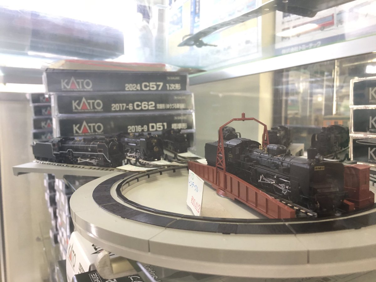 鉄道模型 チヨダレールセンター V Tvittere Kato機関車のコーナーも移動しています ターンテーブルに蒸機を展示中 是非ご覧ください