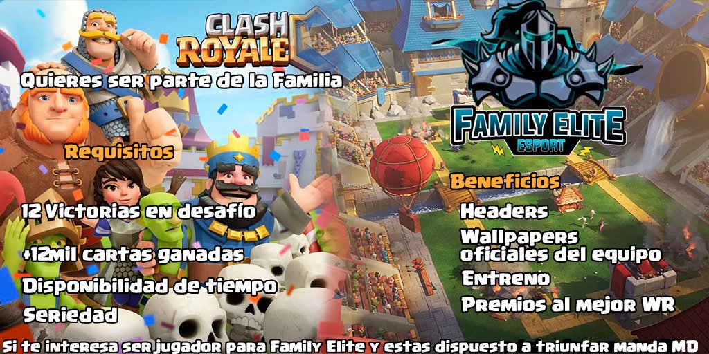 ⚡Family Elite⚡ esta buscando nuevos talentos❗❗ 🇲🇽🇬🇹🇨🇱

Si te interesa ser jugador para Family Elite y estas dispues a triunfar manda MD📩
Apoyen
Me gusta(❤)
Rt se agradece 🔁
