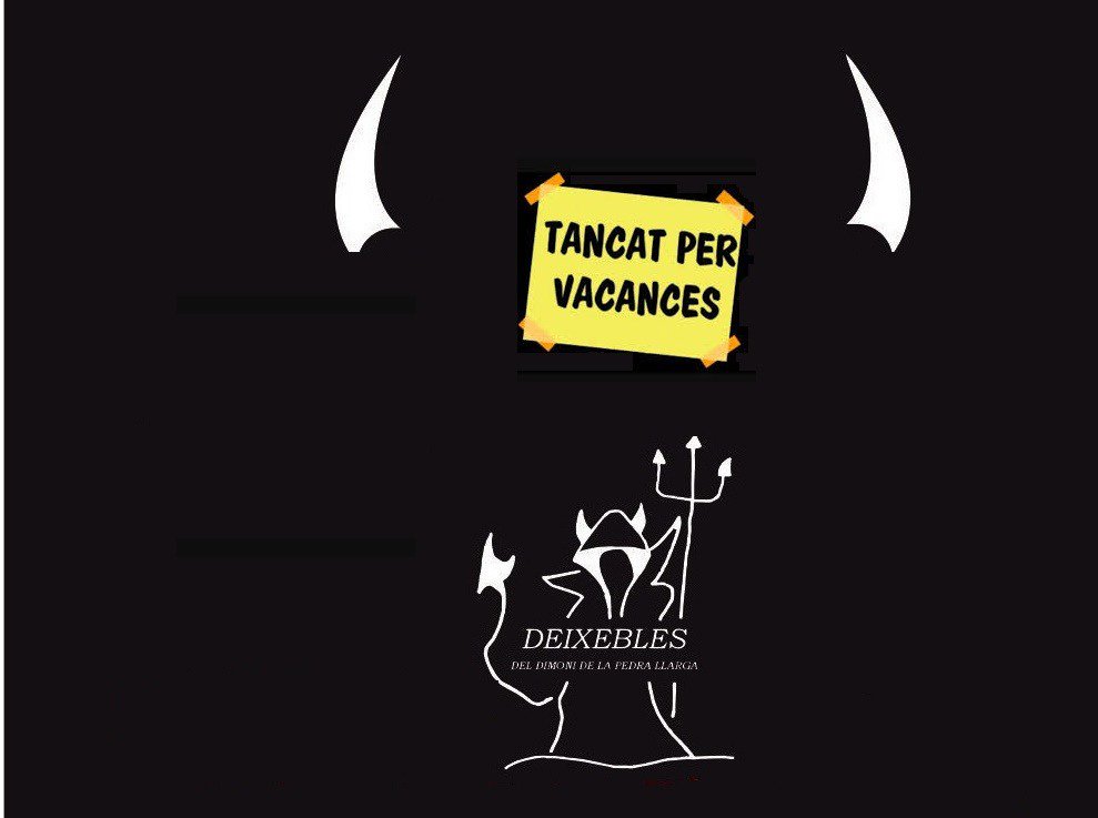 Descansem uns dies per prepar-nos per la Festa Major, Correfocs de Castellar i la II Nit dels Deixebles #vacances #relax