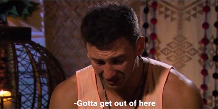 THATBITCHELOR's tweet photo. me at work at 9:30am #BachelorInParadise https://t.co/dDrW7aJtC4