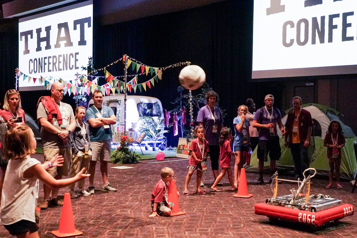 Team2052's tweet photo. From #FIRSTstronghold to Robot Night, Termite has always been a Star. #THATConference2019 https://t.co/MQvQmIY06k