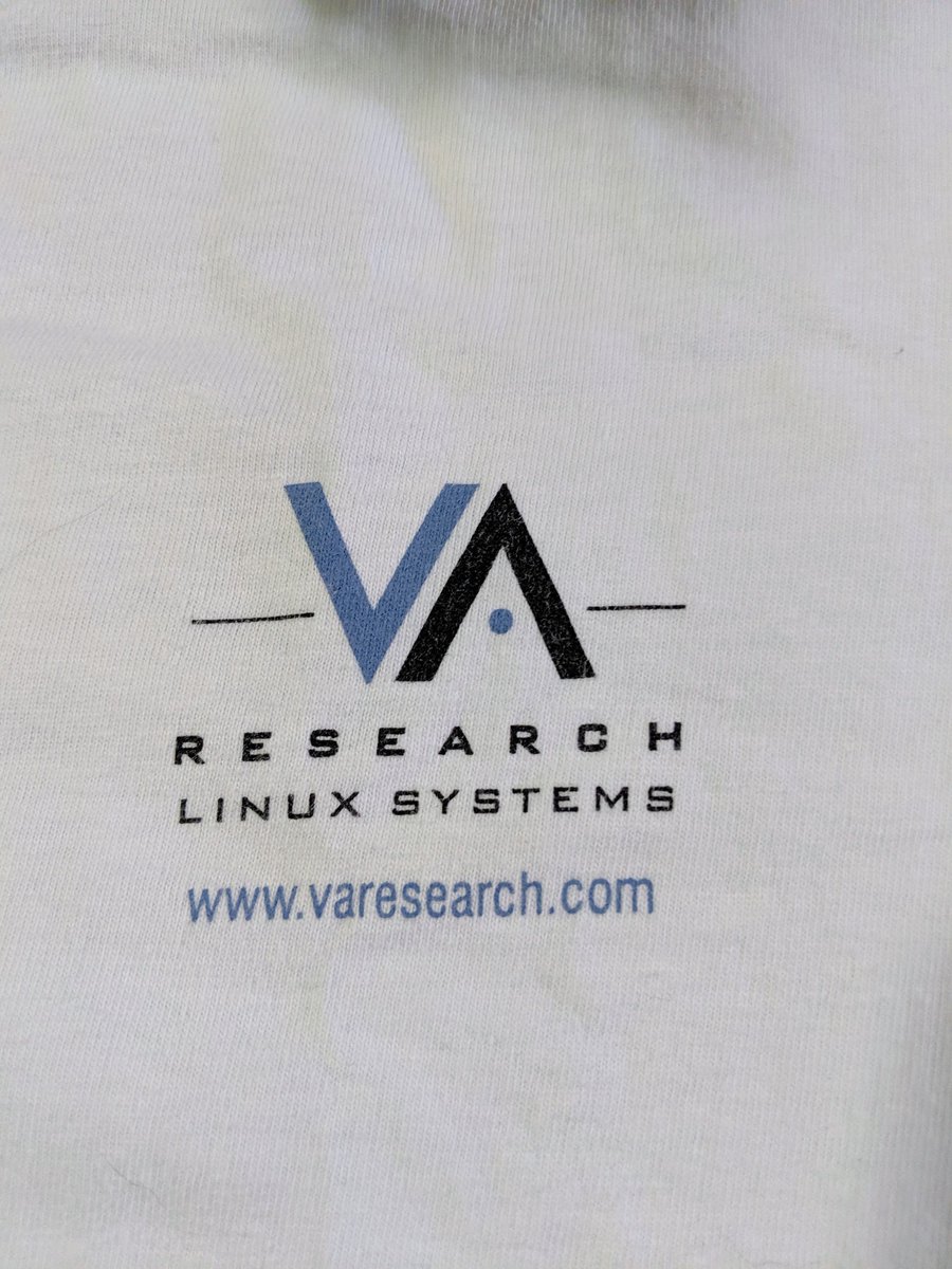 robbiehonerkamp's tweet photo. This is from the 2nd annual Atlanta Linux Showcase, a grassroots technical show that ran from 1997-2001. Also, RIP VA Linux, I worked on some interesting projects with them!
#geektees https://t.co/GXVDyiLKM8