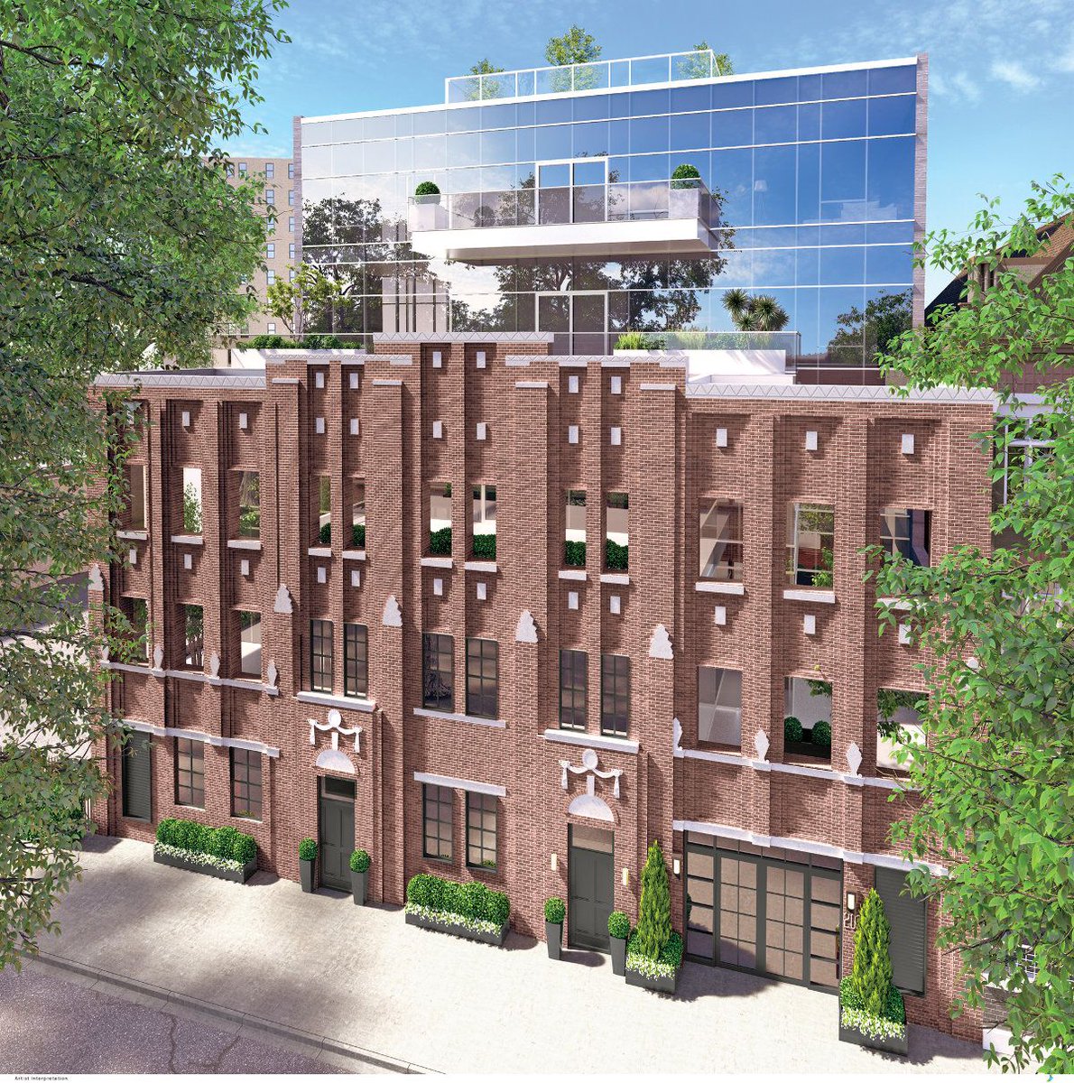 Old meets new in this luxury condominium building converted from a 1920s parking garage. Learn more about this unique project here: buff.ly/2YMiv1b #multifamily #architecture #design