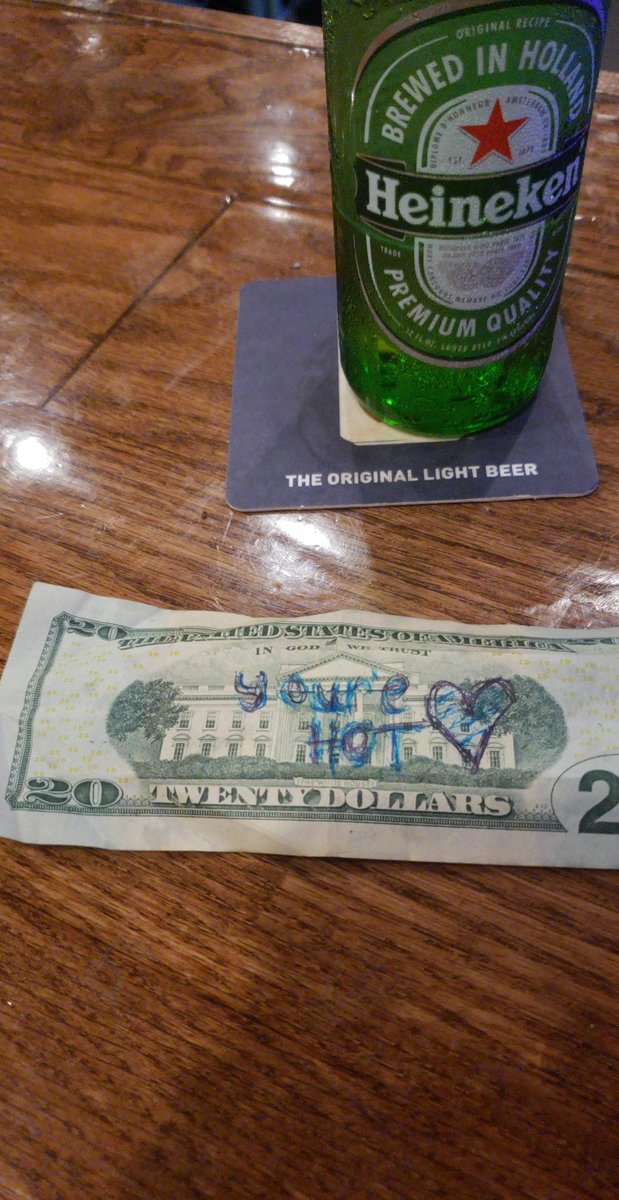 bobbyherrick_'s tweet photo. Left this note for my bartender,wish me luck https://t.co/Z3Hv2QKns3