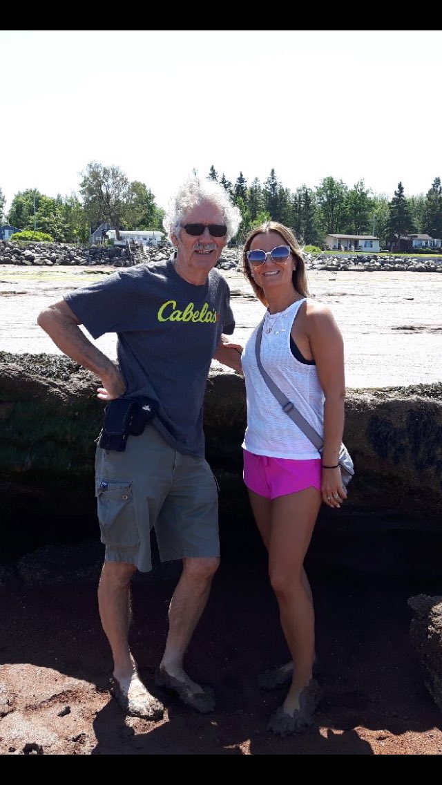 AngebakerBaker's tweet photo. At our happy place in Annapolis Valley on the mud flats of the Bay of Fundy! #timewithparents #priceless https://t.co/YCWvD6GAbM