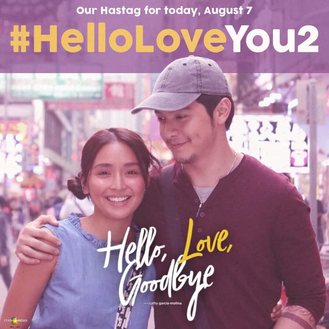 StarCinema's tweet photo. We are now on our 2nd blockbuster week! ❤️❤️❤️ 

And our hashtag for today is #HelloLoveYou2  ✨ https://t.co/CSLNN0yHhF