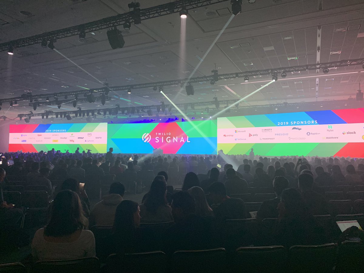 art_lopez_'s tweet photo. Twilio’s Signal conference keynote 🗝📝 https://t.co/Iw3DlTMhyk