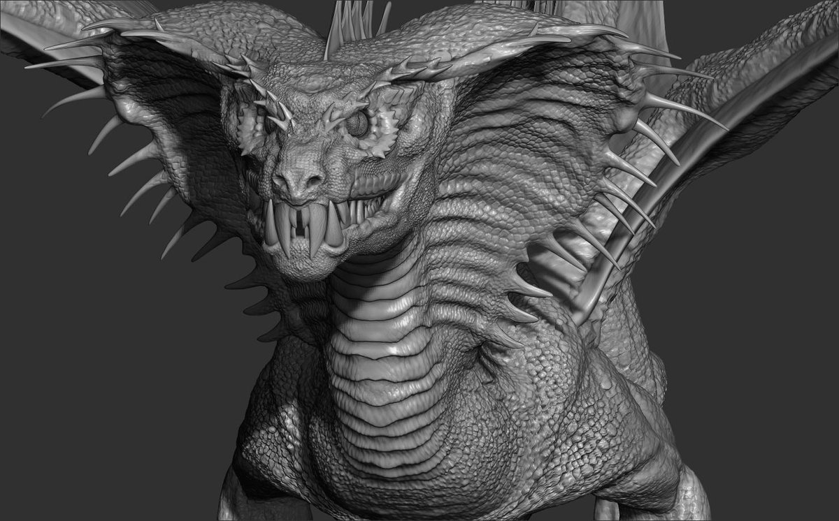 vankev's tweet photo. #smaugust2019 #venimousdragon #poison #dragoncreature #creaturedesign #creature #monster #conceptart #illustration #snake #reptile #reptiles #snakes #dragon #challenge #zbrush #pixologic #zbrushsculpt #3d #3dsculpting #3dmodeling #digitalart #3dmodel #indigame #gameart https://t.co/4nP6vBiz9P