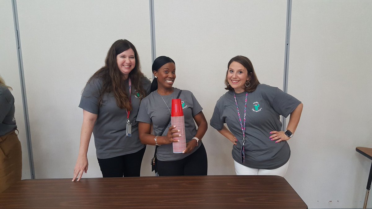 Day 1 of the 2019-2020 school year was all about Team building!!  @morrowwolfeesl @shesTeacherMom <a href="/jzigelman/">Jennifer Zigelman</a> <a href="/MrsMuldune/">Vivian</a>