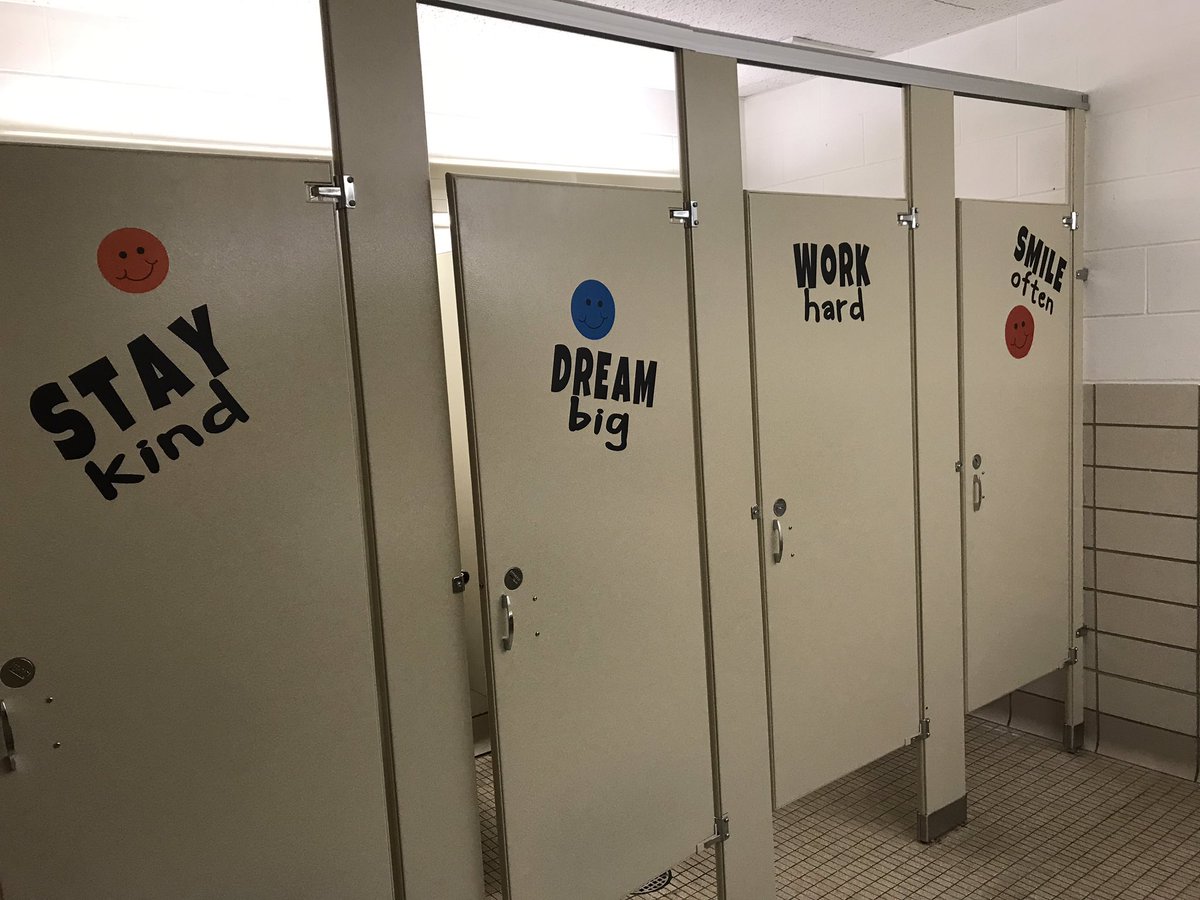 purelife713's tweet photo. Seriously BEST investment I’ve made is the Cricut cutter I bought after my 1st #JRNC! It is absolutely helping change the look of our school. From bathroom stalls, lockers, doors, cups, bulletin boards to walls. Ask around to your staffulty, someone may have one. @J_Renaissance https://t.co/TTdivilSgC