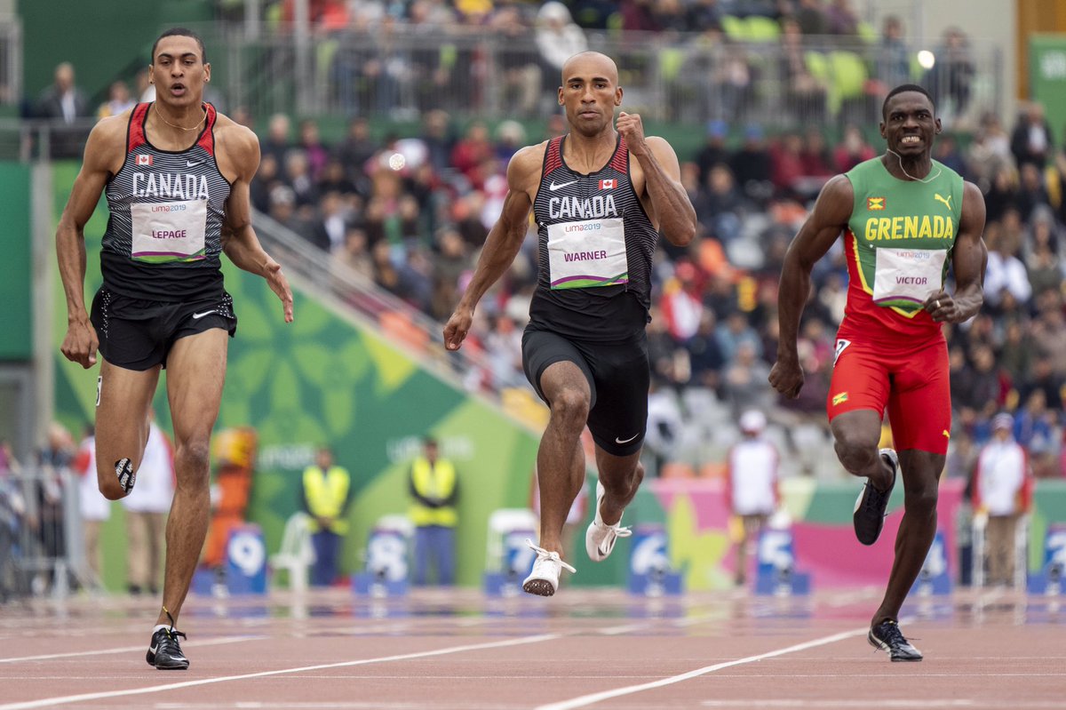 2019 Pan American Games Decathlon:🇨🇦 1-2
<a href="/DamianWarner/">Damian Warner</a>-4499pts
100m-10.32
Long Jump-7.74m (SB)
Shot Put-15.01m
High Jump-1.97m
400m-47.77

<a href="/Pierce_LePage/">Pierce</a>-4418pts
100m-10.51
Long Jump-7.64m
Shot Put-14.35m (SB)
High Jump-2.00m
400m - 47.74 (SB)

Photo by: David Jackson/Team Canada