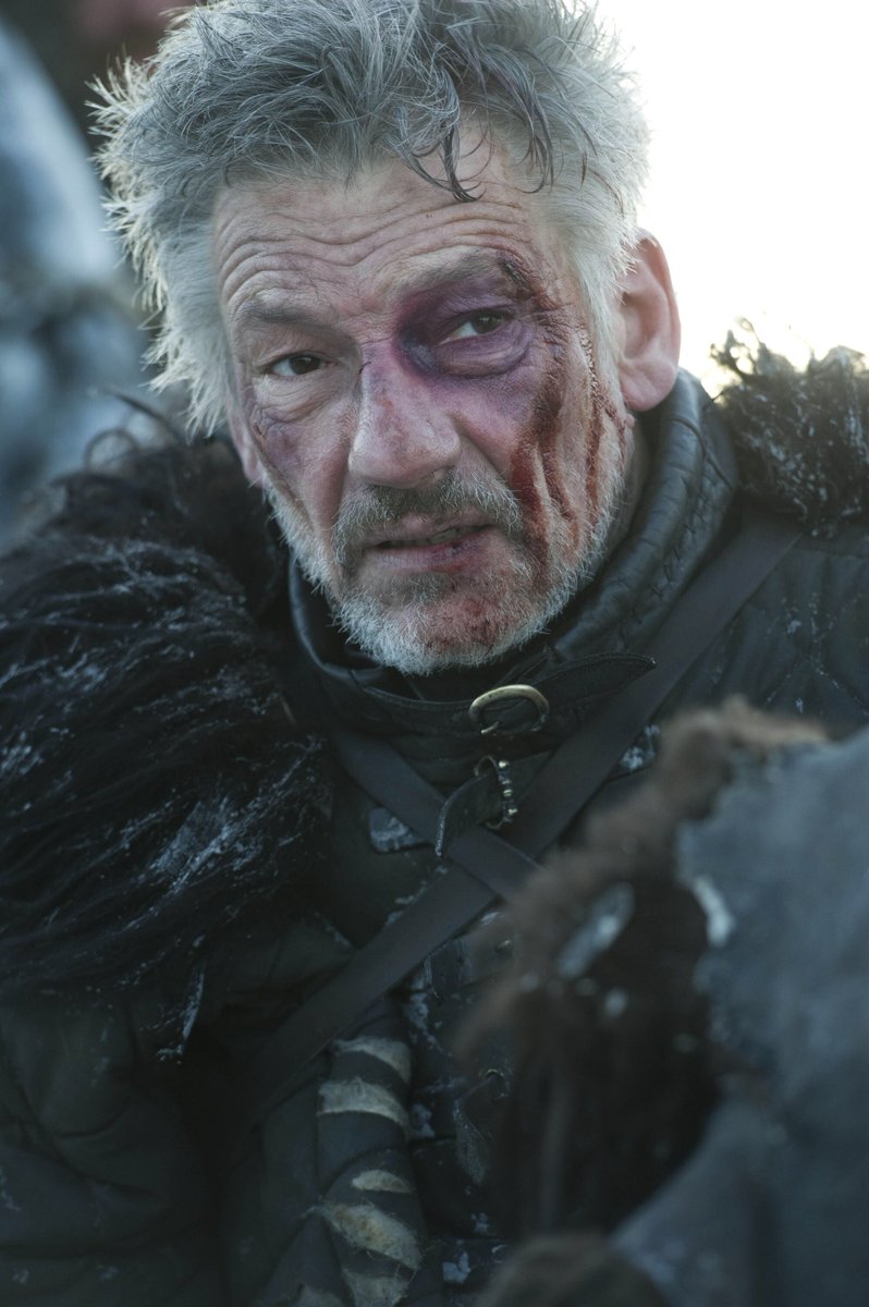 Thrones_Facts's tweet photo. Qhorin Halfhand lost the portion of his infamous hand when he caught a Wildling’s axe blade meant for his head. After, Halfhand spurted the blood coming from his hand into his foe’s eyes, then slew him while his enemy was blinded https://t.co/S1fIfiQGBC
