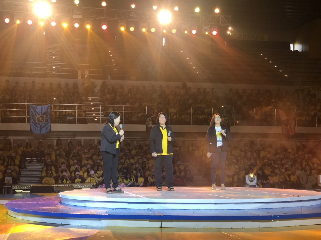 ustjhssc's tweet photo. The Principals from JHS, EHS, and SHS gave their welcoming remarks to our freshies! โฅ๏ธ๐ค๐ป๐ฏ
#benaKIDS
#ALABUST
#ALAB2019 https://t.co/tdyRCrNzwT