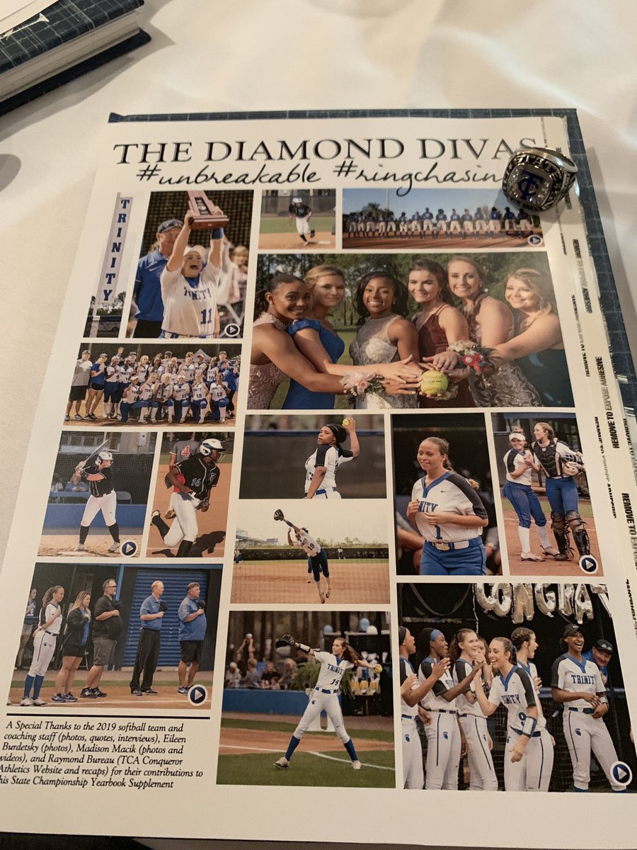 TCA_Softball's tweet photo. So we kinda did a thing tonight!! @Jostens @BSNSports_NoFL #ringseason  #StateChamps #Unbreakable https://t.co/XfR3YJV0gw