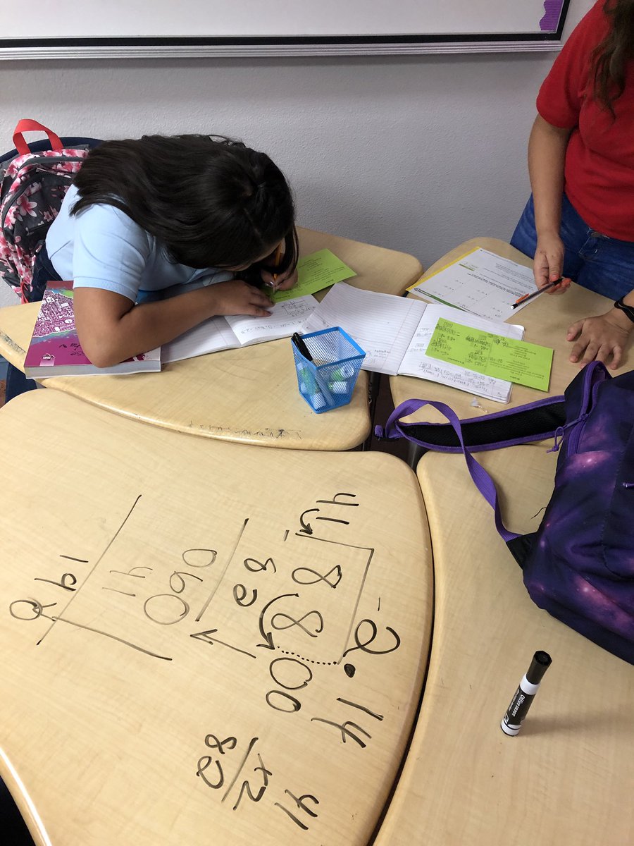 ESeanez_SMS's tweet photo. Finding the Least Common Denominator (LCD) 👀 while we were adding and subtracting mixed fractions @Socorro_Middle #TeamsSISD #mathisfun #DareToBeAmazing #makepositivechoices https://t.co/I4Uz6XQ6hM