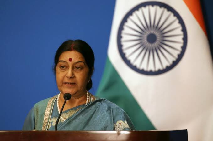 NaimeeshaM's tweet photo. Rip sushma swaraj. https://t.co/CXT4d8VCmH