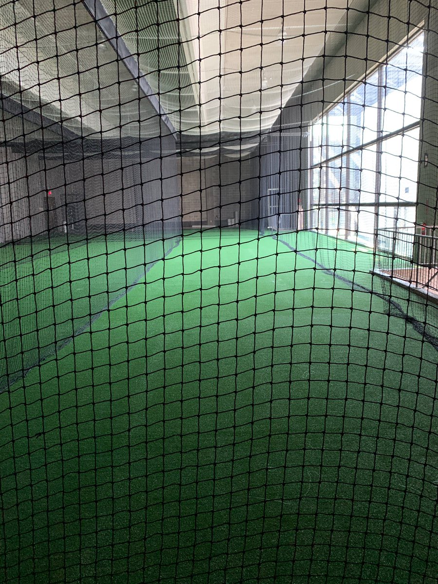 rit_baseball's tweet photo. Big additions being made this offseason. The aux just went from a couple hitting stations (and pre-practice hoop sessions) to a turf field for BP, live sessions, and some TEAM D!! https://t.co/Ve7q2TP6IN