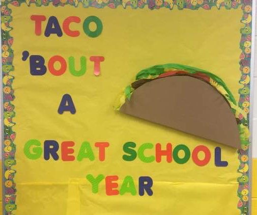 CCSDGaSNP's tweet image. Join us for breakfast and lunch to “taco” ‘bout a great school year! (cafeteria bulletin board at @IndianKnollES) #CCSDFam #CCSDCares #GoodToGreat #SchoolBreakfast #SchoolLunch @CherokeeSchools @GaDOENutrition