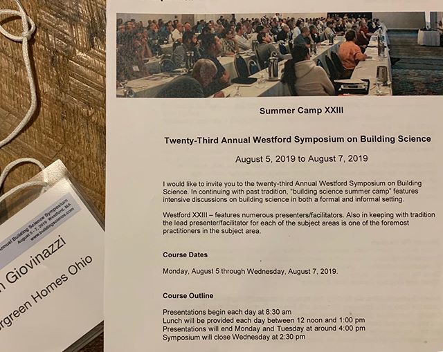 EvergreenOhio's tweet photo. Every year, I’m honored to be in a room with men and women of the building science community who are wiser than me about the structures we build. 
I aspire to be on their level of thoughtfulness regarding the science of building. 
For now, I take in the … https://t.co/49zIEbOMFK https://t.co/huZ4dxndH2