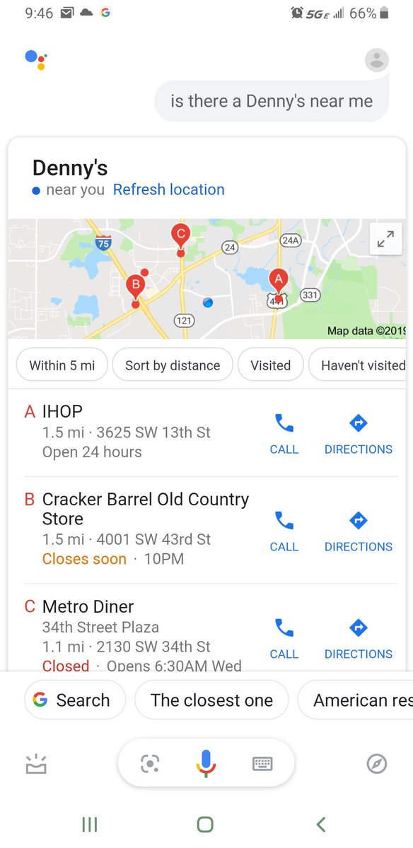DLaunchButton's tweet image. Dear @DennysDiner. I think @Google  hates you! They coulda just said no.