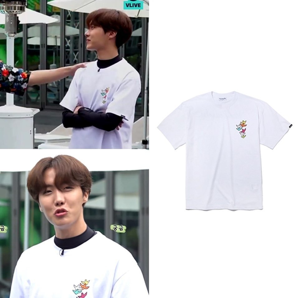 ▶ 셀럽 : BTS 제이홉
▶ 어디 : 달려라 방탄 83회
▶ 브랜드 : 마크 곤잘레스 (MARK GONZALES)
▶ 모델명 : MG SMALL MULTI ANGEL T-SHIRTS WHITE
▶ 가격 : 39,000원
▶ 링크 : markgonzales.co.kr/product/mg-sma…