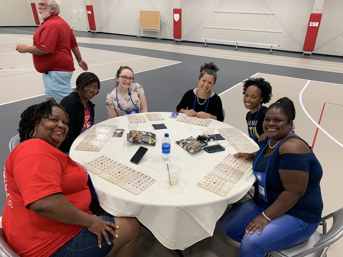 DeniseSpecht's tweet photo. The tradition lives on! Bingo night after a big day of learning at @EducationMN Summer Seminar. It’s getting intense! #sumsem #educatorsgonewild https://t.co/69CNSGMLGo