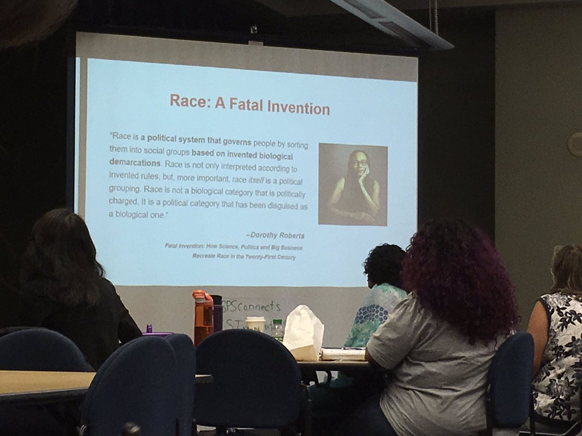 ohelementary's tweet photo. @TCastroGill @tashaspeaks Race: A Fatal Invention
#EthnicStudies #ESInstitute19 #SPSConnect https://t.co/VSk3eqU7Ec