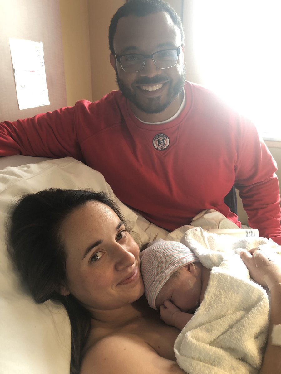 CoachSlater25's tweet photo. At 5:28pm, the newest member of the @PrexyFootball family was born! Mara Jean, you are a blessing and have brought our family so much joy! 

Wifey, you are a BEAST. You did such an awesome job. The gameplan was executed perfectly! #LRDH #OfficiallyOutnumbered #DaddysGirl https://t.co/Cn9DyxZ1io