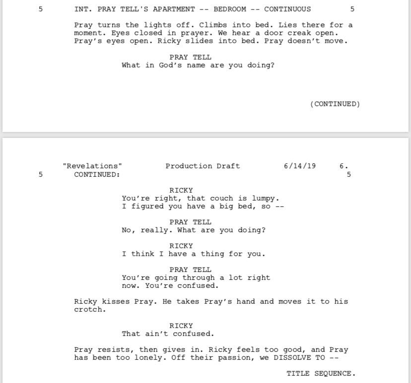 StevenCanals's tweet photo. What I wrote vs what I filmed. You’re welcome. #whipappeal #PoseFX https://t.co/rITymwIY29