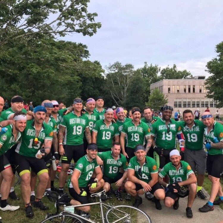 TeamBFDPMC's tweet photo. Had such an amazing time at #PMC2019 Big thanks to @PanMass for tirelessly working to #findacure. Special thanks to @BostonFire and @ChiefJoeFinn for their encouragement and support. Can’t wait for #PMC2020 #ittakesavillage #noonefightsalone #proudtoserve https://t.co/9Y9A3o9Srw