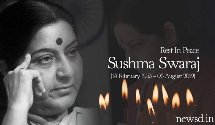 AKB849's tweet photo. #RIPSushmaJi 
कुछ तो मजबूरियां रही होंगी, यूं ही कोई ���ेवफ़ा नही होता और हमारी मजबूरी ये है कि आप देश के साथ बेवफाई कर रहे हैं इसलिए हम आपके साथ वफादार नहीं हो सकते- Sushma Swaraj to Manmohan Singh 
पवित्र आत्मा शत-शत नमन। 😔🙏 https://t.co/U5lE84DWeb