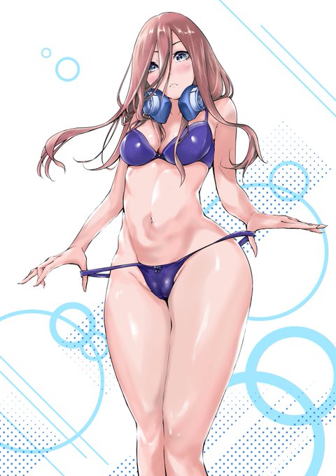 藤本ケンシ📦ミハルの戦場 4巻発売中！さんがTwitterに投稿した中野三玖(五等分の花嫁)のイラスト。