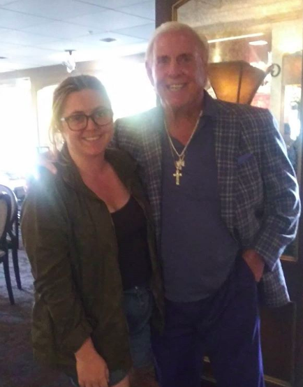 RailPassengers's tweet photo. You never know who you'll run into while travelling, but @RicFlairNatrBoy is literally the nicest guy. He and I toasted his daughter together. #wwe @WWE #summerbyrail #woo https://t.co/sQzKtoWWQ0