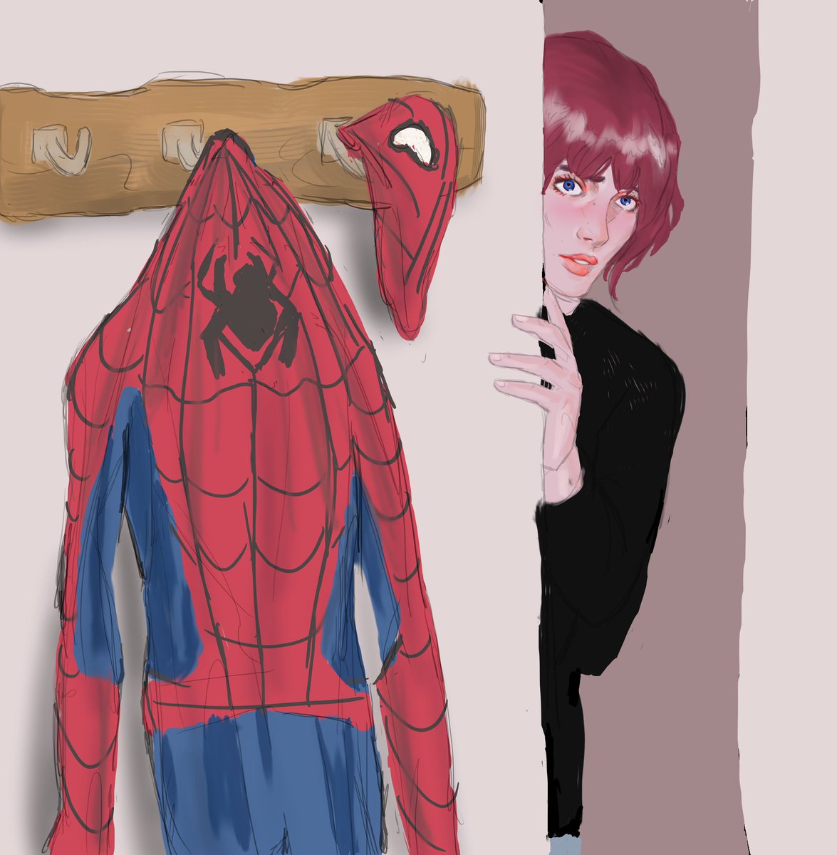 boldgloom's tweet photo. Drew the underappreciated Mary Jane Watson 🕷 #Spiderman #marvel #maryjane#maryjanewatson #spidermanfarfromhome #spidermanhomecoming #artistsofinstagram #mcu #tomholland #zendaya #illustration https://t.co/S0Ch2bZNGz