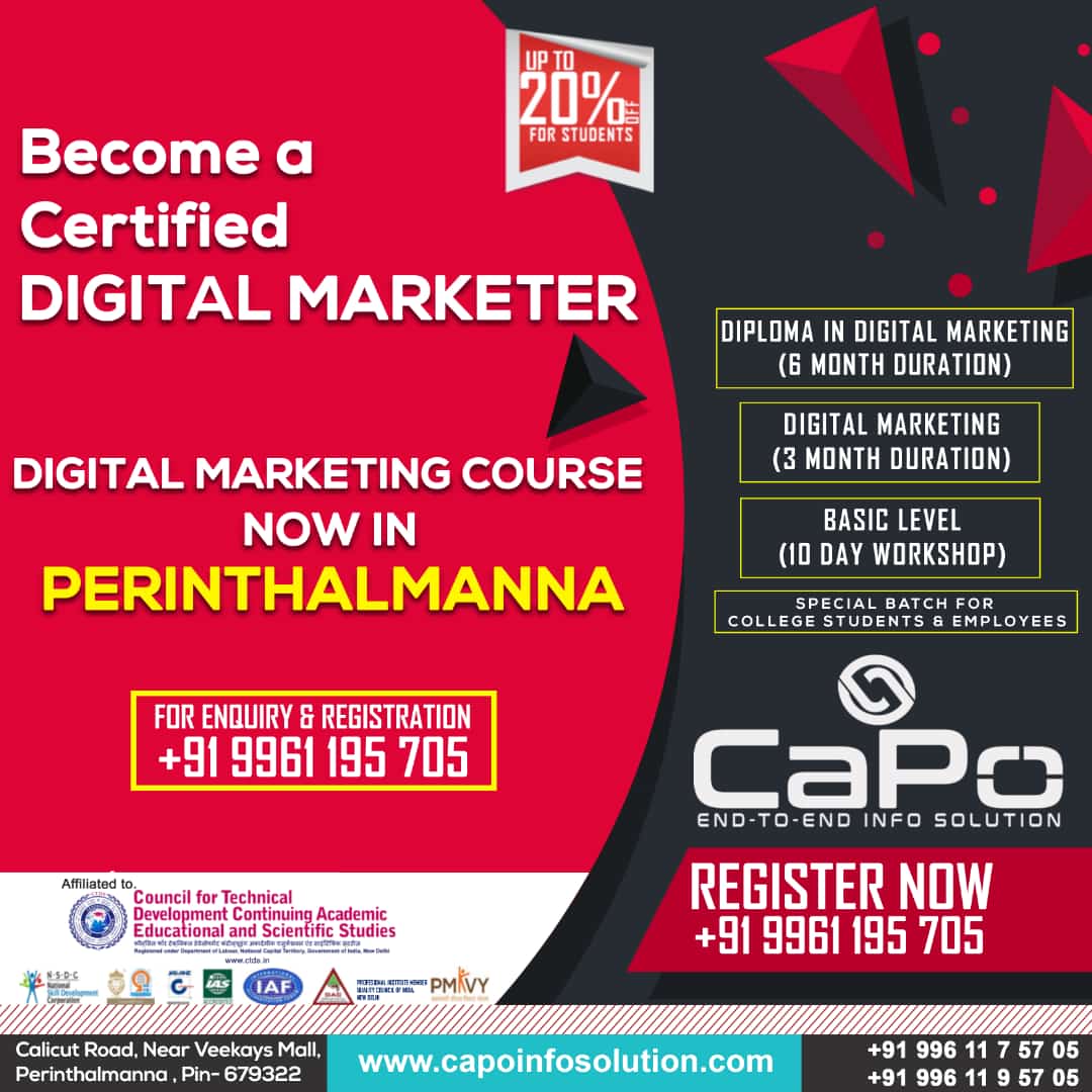 info_capo's tweet photo. #DigitalMarketing #Academy #Kerala #capoinfosolution #digitalmarketingagency #SocialMediaTraining https://t.co/wK6jXX0D4a