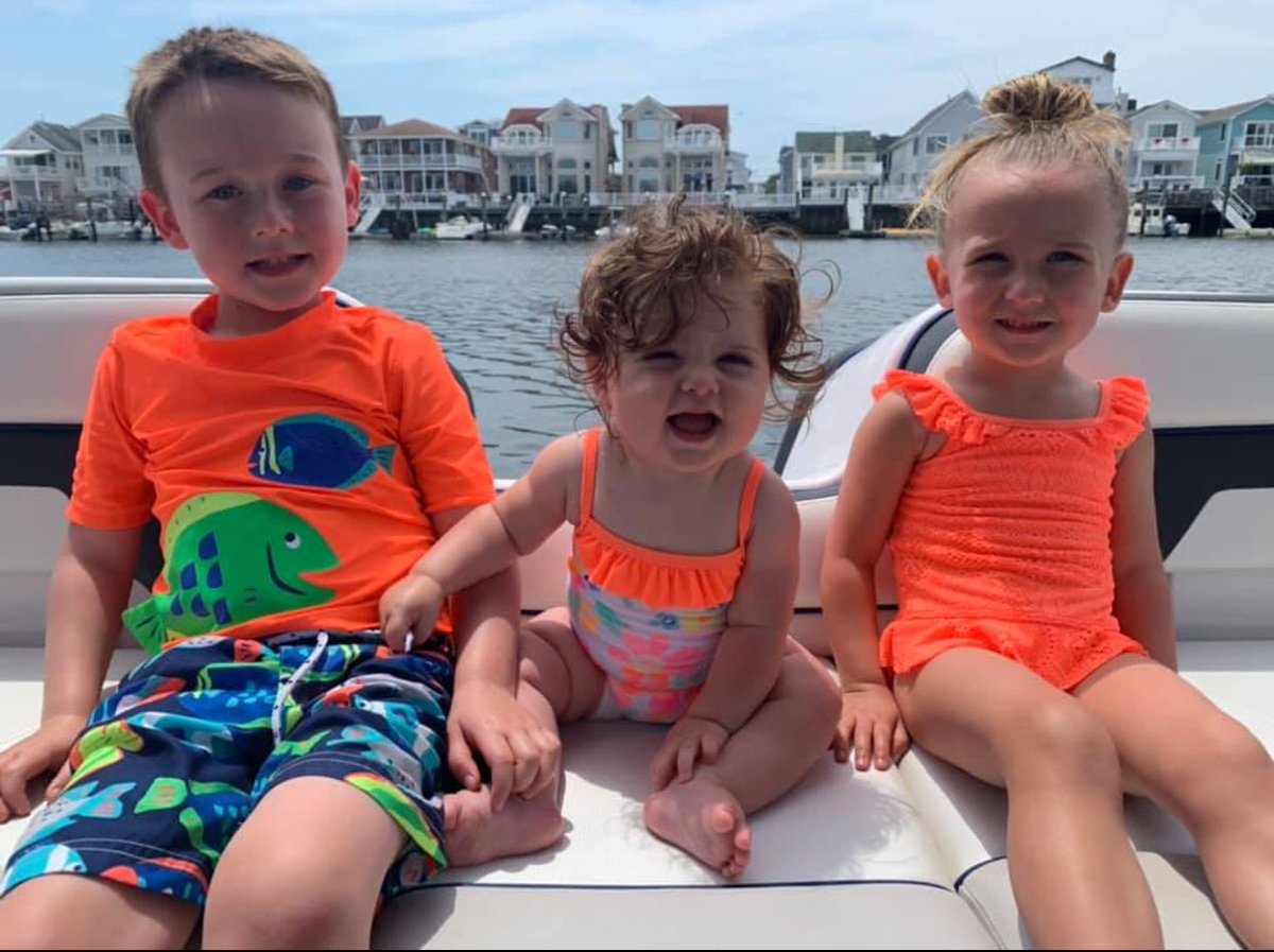 loritom61's tweet photo. Abby, our little bathing beauty, is 9 months old. 👙💖#howdidthathappen Plus, all of my little seafarers #gigix3 ☀️ https://t.co/TeIG32F1qt