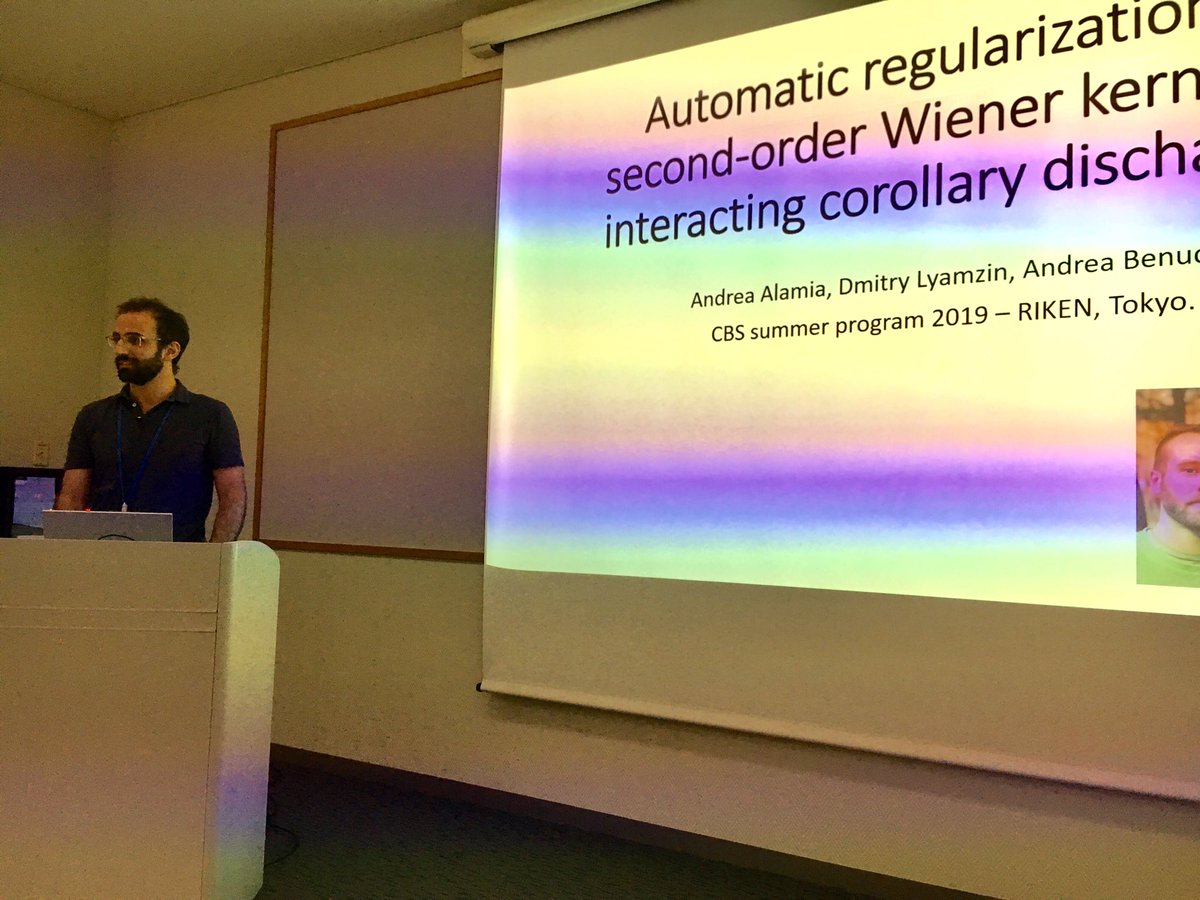 RIKEN_CBS's tweet photo. 1/3 Summer intern’s final presentations were fantastic. Topics ranged from various areas of neuroscience, and included pharmacological approaches to neurological disorders, optogenetic control of memory, virtual reality swimming environments for zebrafish... #neurotechCBS https://t.co/yUwi3RrzqV