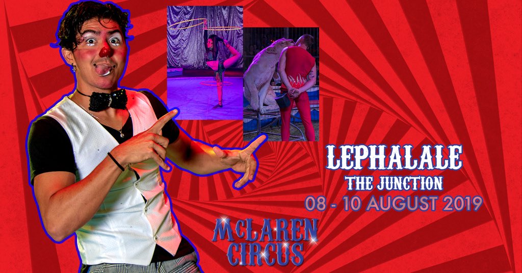 mclarenscircus's tweet image. Catch @mclarenscircus  Popular Show in #Lephalale from Thursday to Saturday #DNyala #Ellisras #Gaseleka #Kiesel #Marakele #Marapong #Mokolo #Onverwacht #Shongoane #Steenbokpan #TuliBlock #Tswana #VillaNora #LimpopoTouring Visit mclarencircus.co.za for a great night out 🎪😍