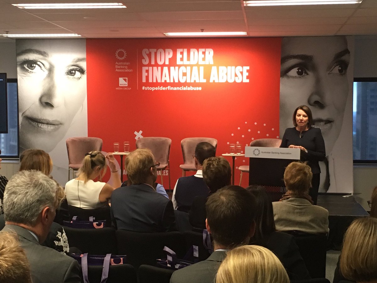 Great to be at the launch of the Australian Banking Association’s Stop Elder Financial Abuse campaign. A critical issue for our community #stopelderfinancialabuse