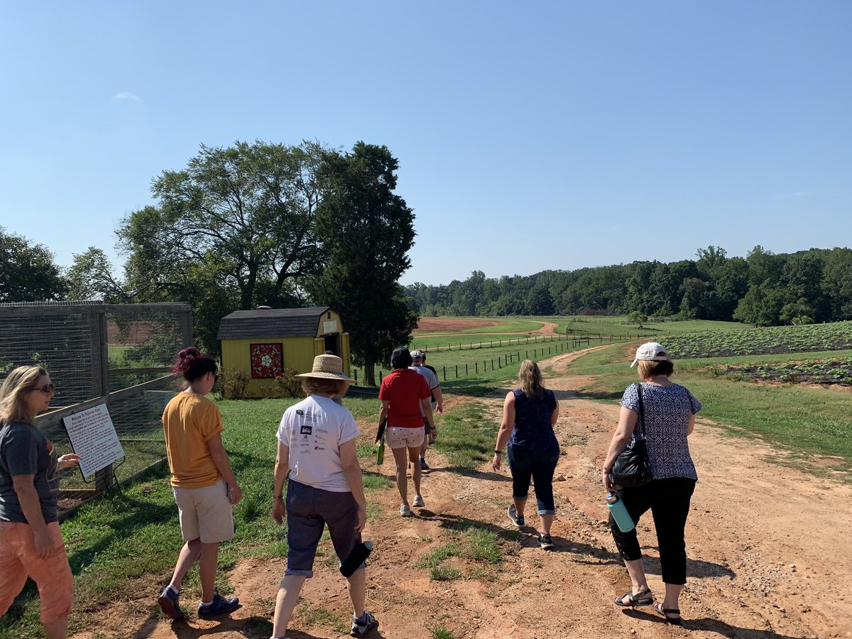 NCSU_EELab's tweet photo. And it’s a wrap! Day 2 of round 2 of the #FoodLandPeople workshops for the #Kids4LocalFoods project. Thanks to @Patterson_Farm for a great morning. Teachers, excited to see what you do with this! https://t.co/5fKPpduVyw