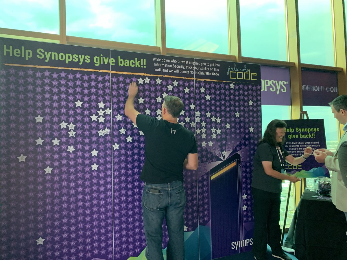 SW_integrity's tweet image. Who or what inspired you to get into #InformationSecurity? Our #codenomicon attendees are sharing on our Girls Who Code wall - each sticker is a $5 donation! Share yours now!