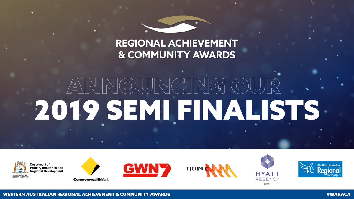 WA_CAA's tweet photo. 🎉 #WARACA #SemiFinalists have now been announced! Watch our page as we post them over the next hour.
🙏 Thanks to all our partners, including Department of Primary Industries and Regional Development, @CommBank, @GWN7, @mmmsouthwest, @hyattregency and @westaustralian https://t.co/bJCPh0a4qq