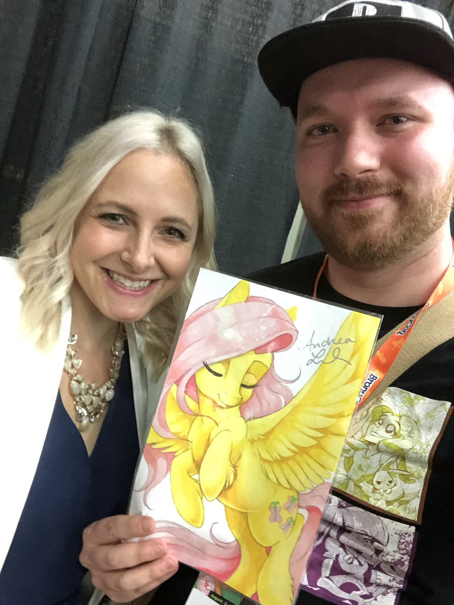 WarriorScotty's tweet photo. @AndreaLibman Thank you so much with your voice of Fluttershy (best mane 6) and Pinkie Pie (and also more like Emmy from Dragontales; which that’s where I learned a new word “definitely”). You’re angel just lile the characters your voice and hope to see you more great things. 💖 https://t.co/mTUwoUwJmk