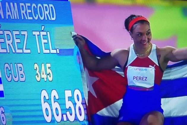 EstudiosVerdad's tweet photo. @DiazCanelB No fue la mejor de las competencias pero demostró nervios de acero,  en su última oportunidad hizo bolar el disco hacia la gloria Panamericana, regalándonos una medalla de oro🏅 muy esperada por nuestro pueblo👪 , Felicidades Campiona 🇨🇺🏆💪 #VamosPorMás https://t.co/hhPzYx11am